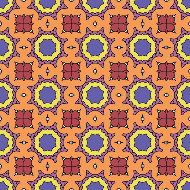 Enkelt ornament vacker bakgrund med geometriska element med etniskt mandala-ornament