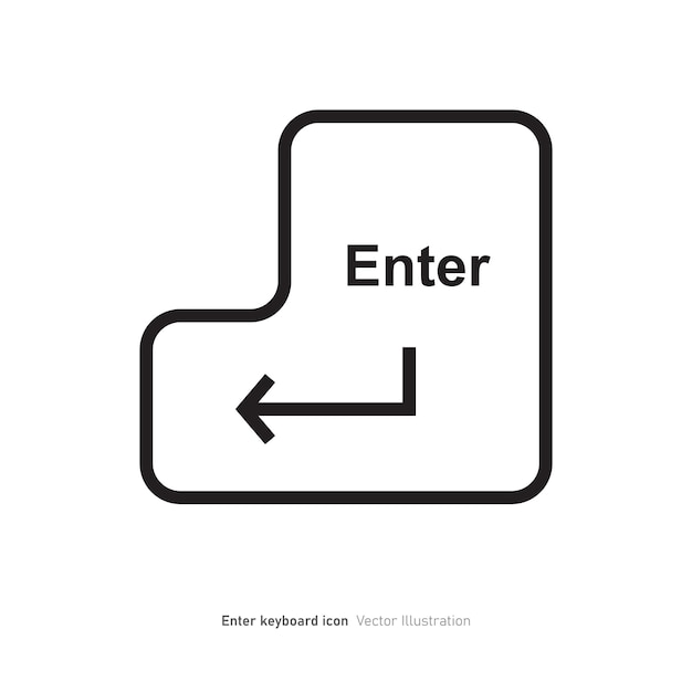 Enter keyboard icon design vector illustration