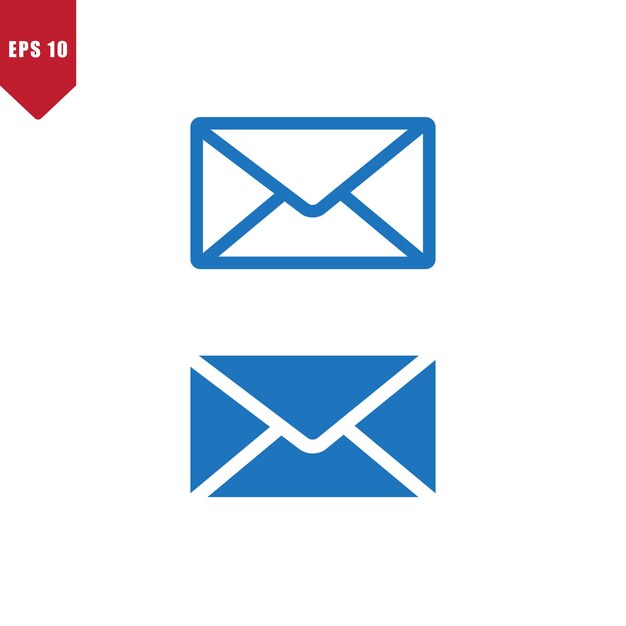 Envelope icon vector logo design template