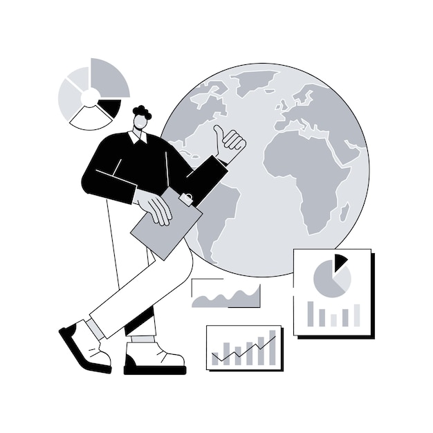 Environment data analytics abstract concept vector illustration
