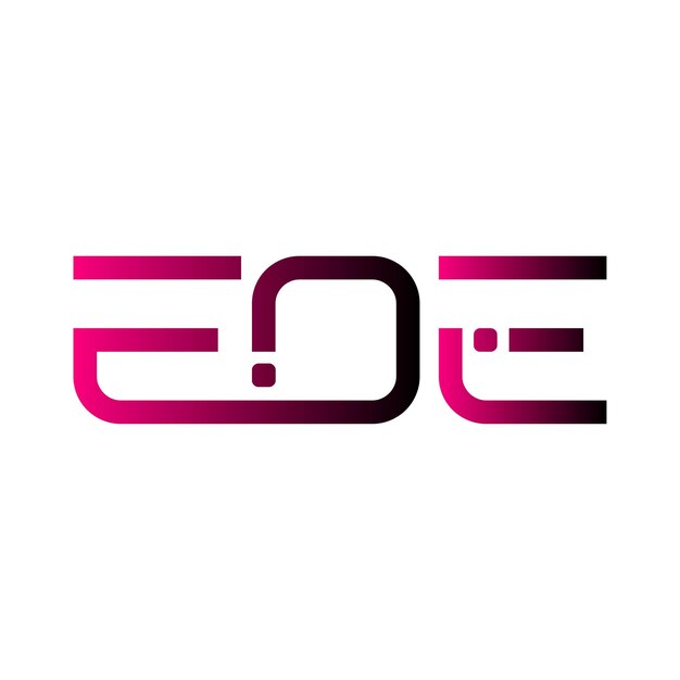 EOE logo abstract typography simple modern minimal vector design