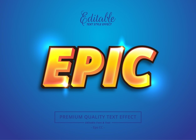 Epic Editable Text Style Effect