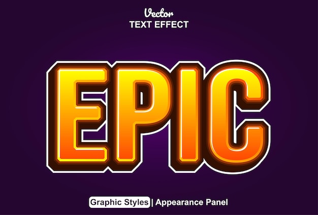 epic text effects with editable graphic styles
