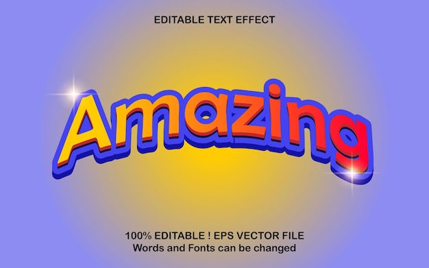 EPS Amazing 3d Text Effect