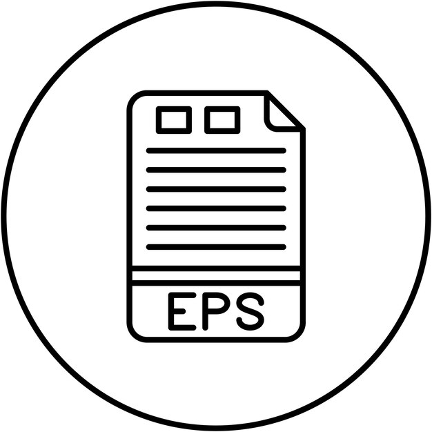 EPS icon vector image Can be used for File Formats