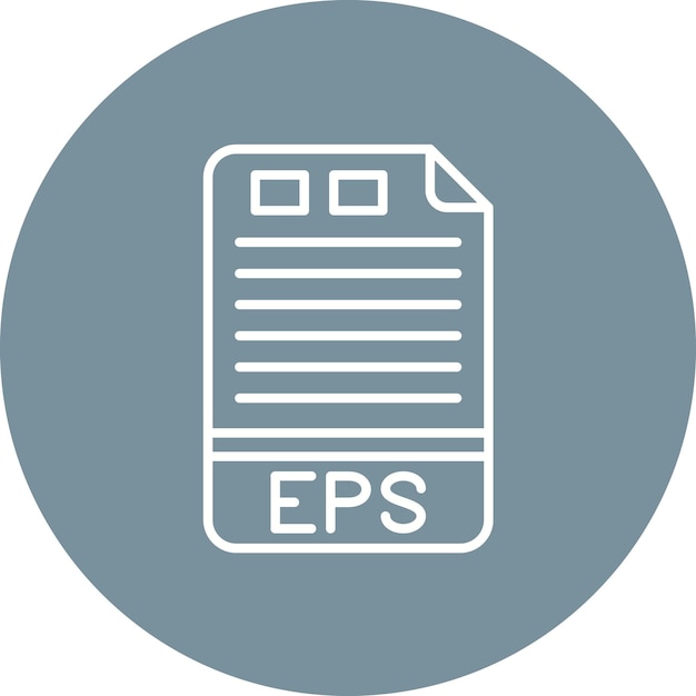 EPS icon vector image Can be used for File Formats