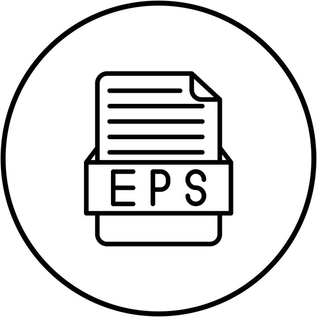 EPS vector icon Can be used for File Formats iconset