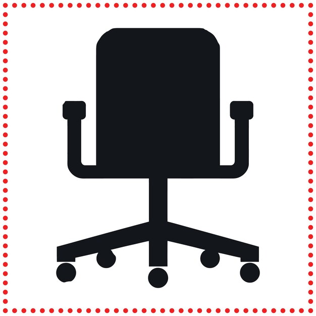 Ergonomic Office Chair Vector Ideal for Office Furniture Interior Design and Workspace Graphics