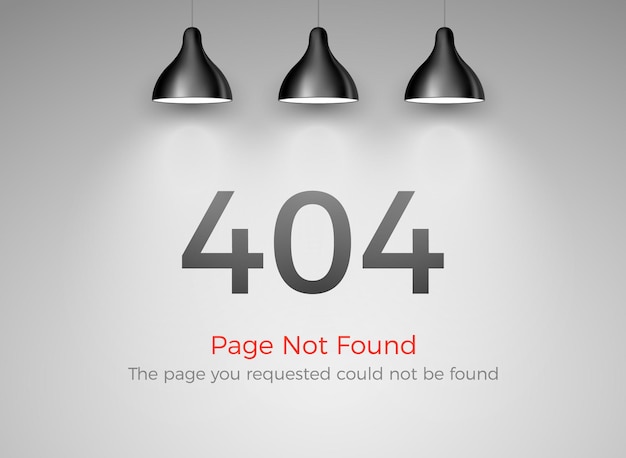 Error 404 page not found. Website 404 web failure. Oops trouble internet warning design.