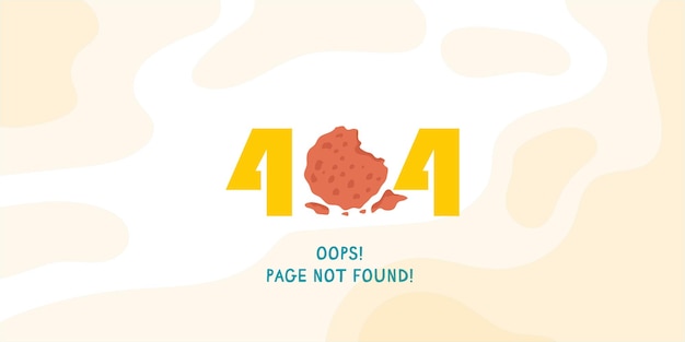 error 404 page not found website under development suitable for web landing page ui mobile app banner template vector illustration