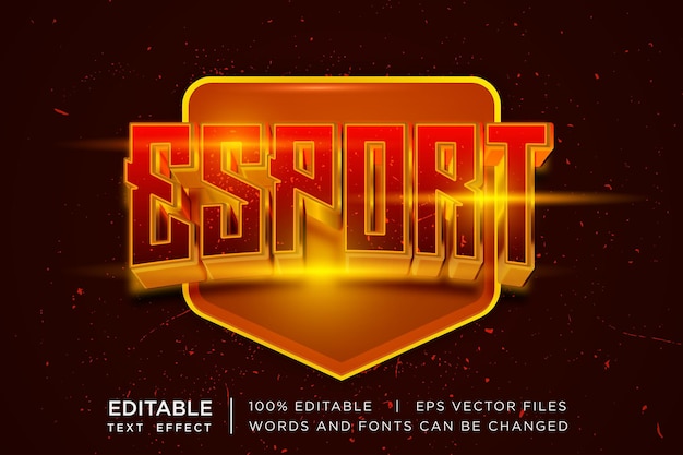 esport gaming text effect