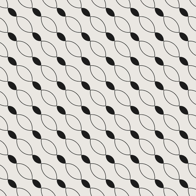 Essential monochrome seamless vector pattern Neutral geometry multiuse repeating pattern