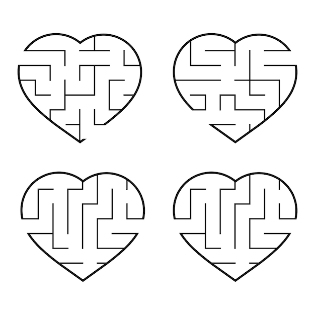 Et sæt labyrinter.