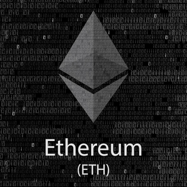 Ethereum cryptocurrency background