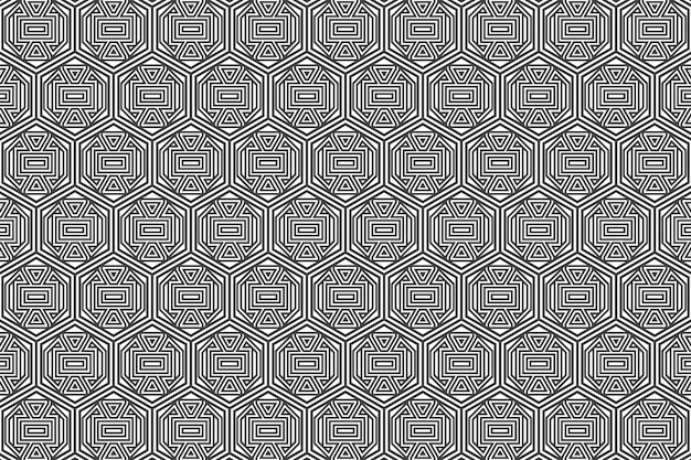 ethnic floral seamless pattern