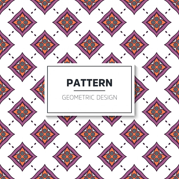 Ethnic motive seamless pattern