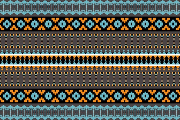 Ethnic pattern seamless Geometric design Aztec embroidery border seamless patternsethnic design