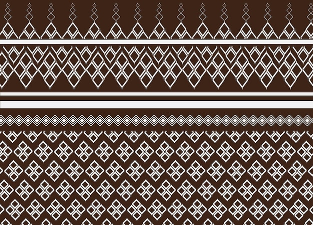 Ethnic tribal fabric textile traditional seamless pattern abstract geometric background vector
