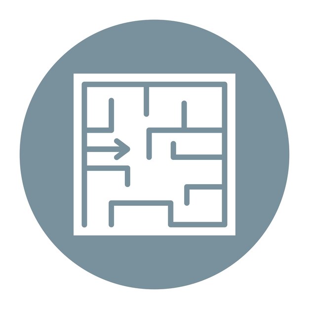 Evacuation Plan icon vector image Can be used for Risk Management