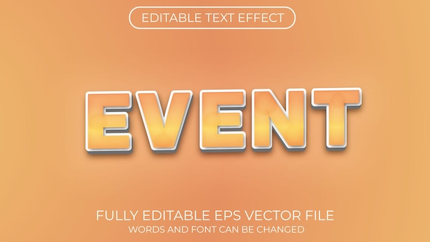Event text effect