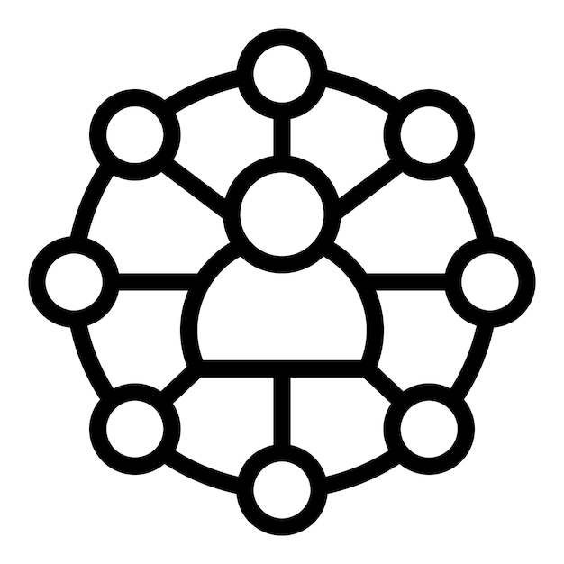 Evolution growth icon outline vector Human increase Data social