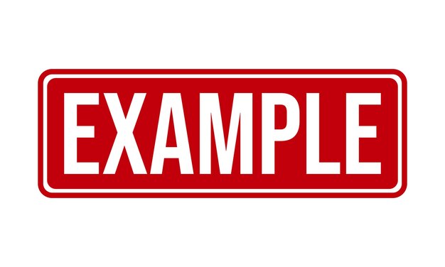 Example Rubber Stamp Seal Vector