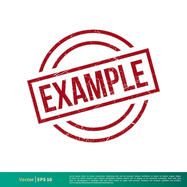 Example Stamp Vector Template Illustration Design Vector EPS 10