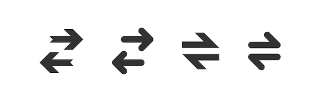 Exchange arrow icon Direction transfer sign Switch button