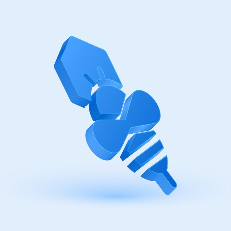 Vektör exclusive 3d blue bee icon with sleek cool background