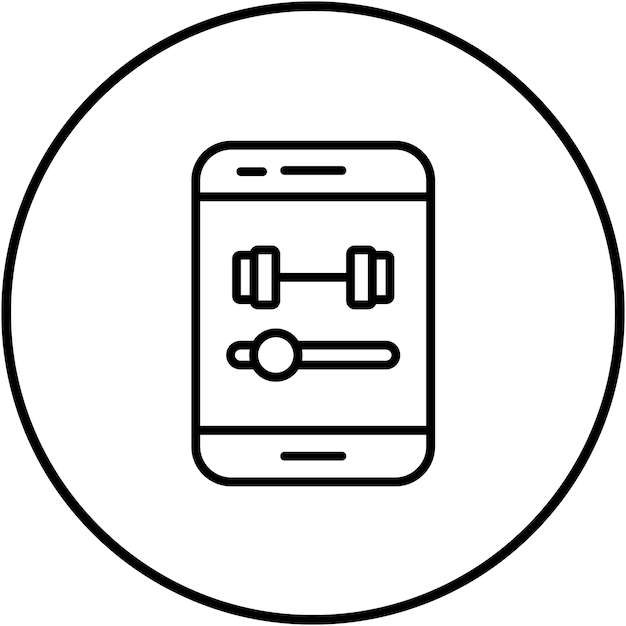 exercise tutorial vector icon can be used for workout app iconset
