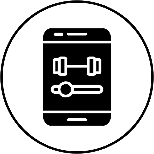exercise tutorial vector icon can be used for workout app iconset