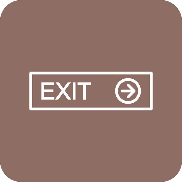 exit icon vector image can be used for immigration