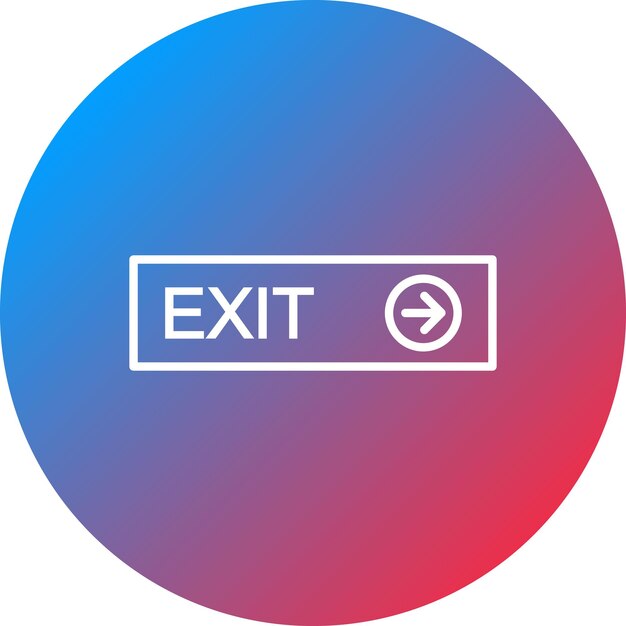 exit icon vector image can be used for immigration
