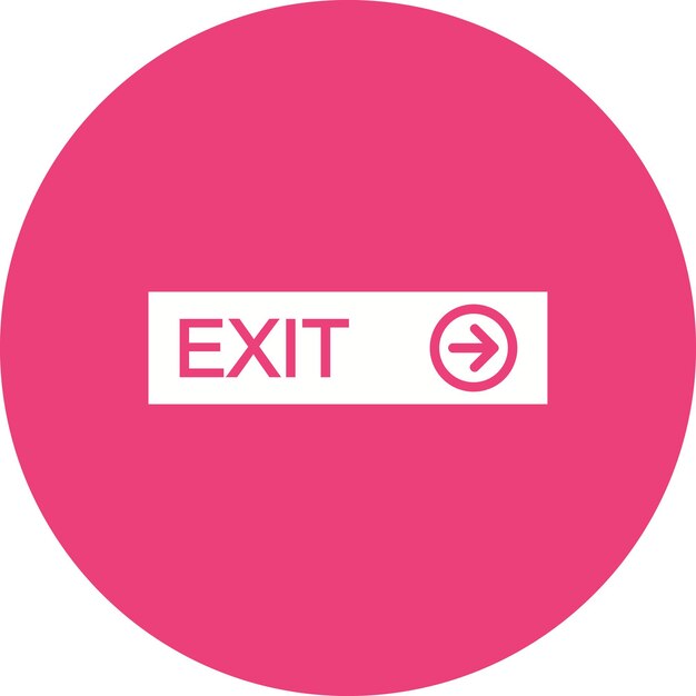 exit icon vector image can be used for immigration