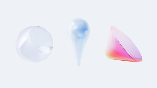 explore abstract 3d shapes featuring a stunning glossy finish with eyecatching visuals