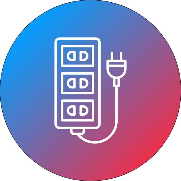 Extension Cord icon vector image Can be used for Electrician Tools