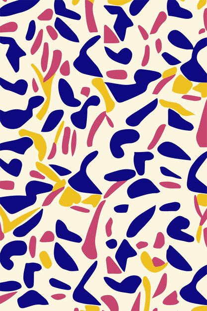 Fabric Abstract Botanical Inspired Vector Pattern