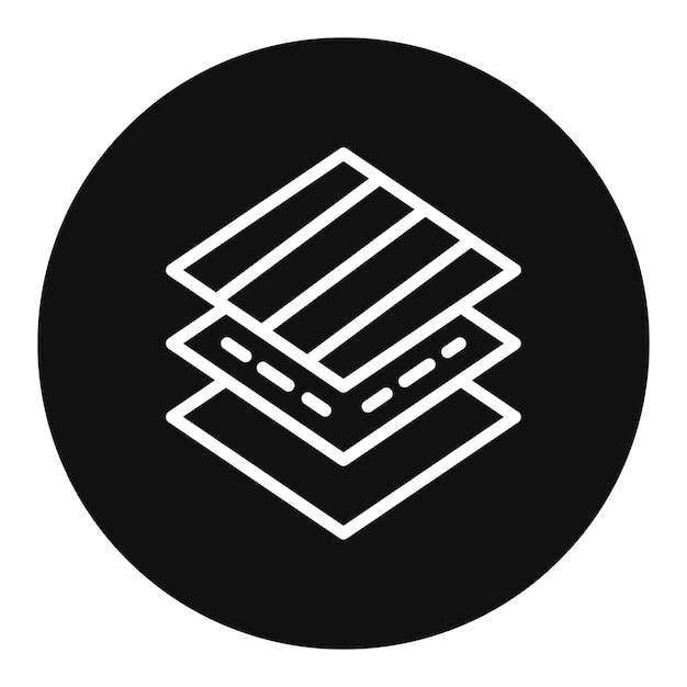 Fabric Layers icon vector image Can be used for Fabric Features