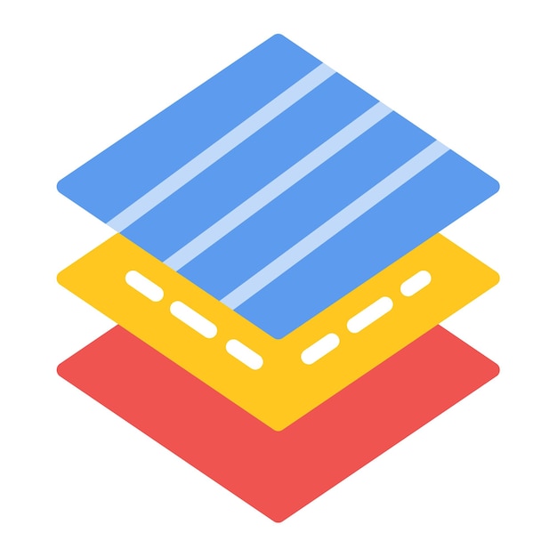 Fabric Layers icon vector image Can be used for Fabric Features