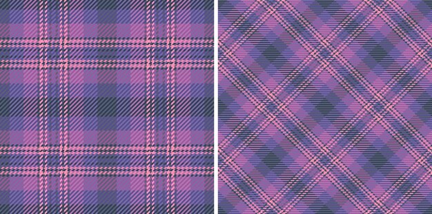 fabric tartan textile of vector check texture with a plaid background seamless pattern set in night colors of book cover design ideas