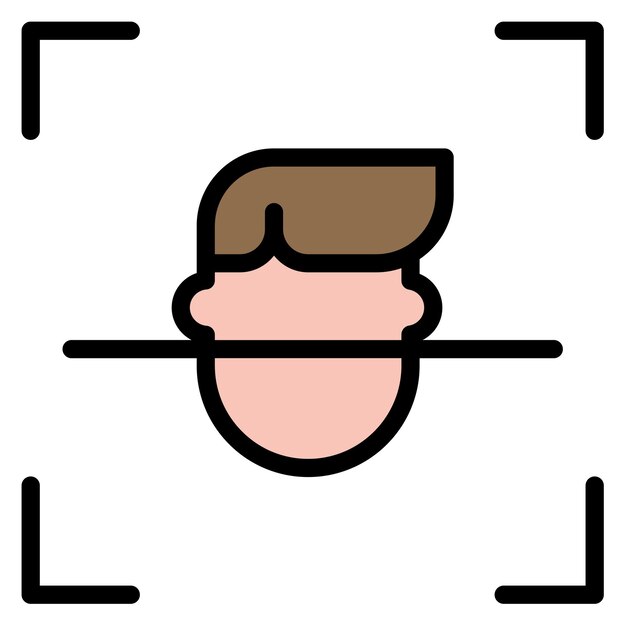 Face Detection icon vector image Can be used for Biometrics