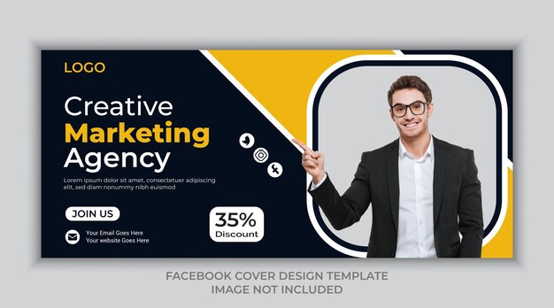 Facebook cover and web banner design template