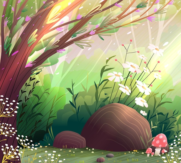 Fairytale Forest Nature Landscape Scenery