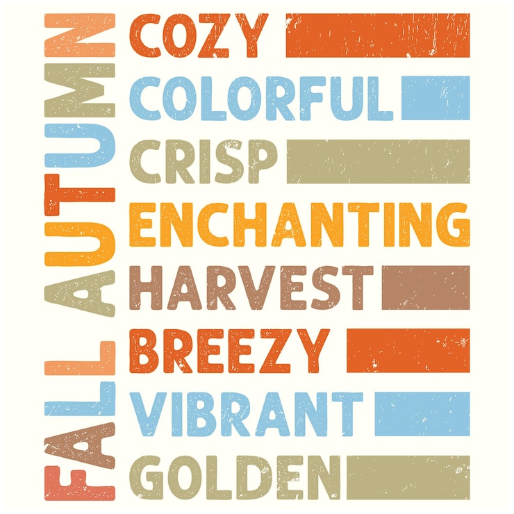 Vektör fall autumn cozy colorful design for tshirt banner poster background