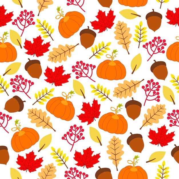 fall leaves season background pattern