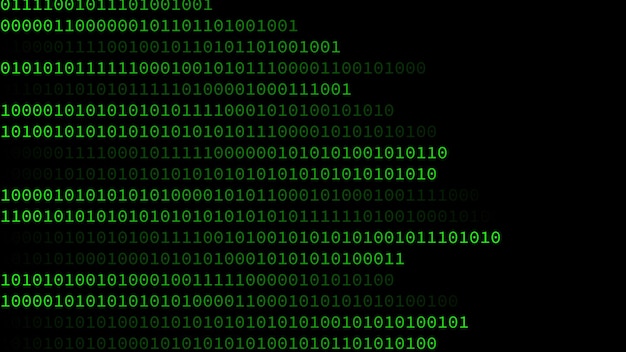Falling numbers Digital binary and programming code Algorithm numbers and digitalization