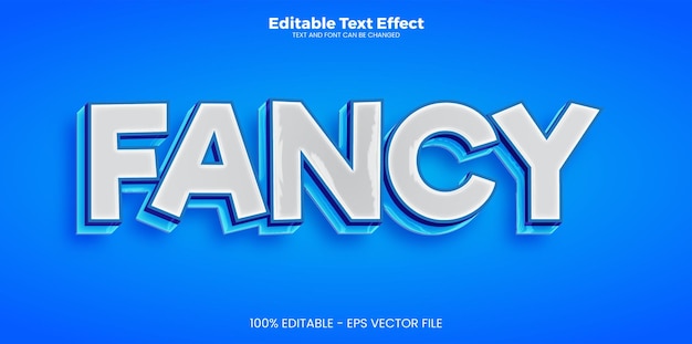 Fancy editable text effect in modern trend style