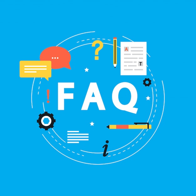 FAQ koncept