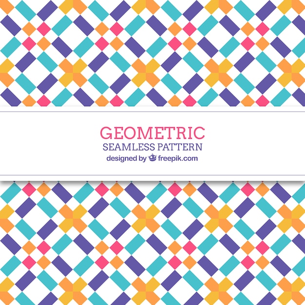 Färgglatt geometriskt mönster