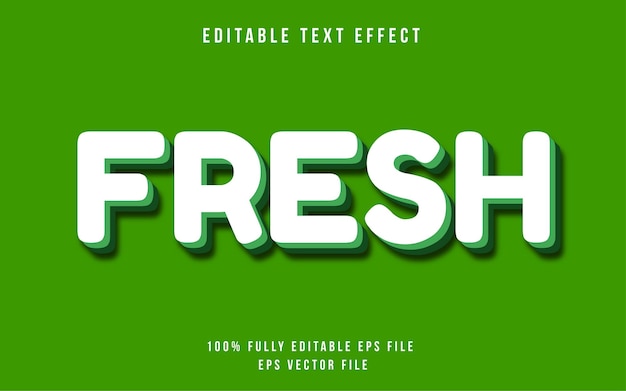 Färsk redigerbar text effekt